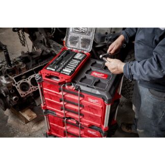 3/8 in. Ratchet and Socket Set in PACKOUT - Metric - 32 Piece