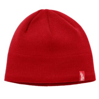 Men's Red Fleece Lined Knit Hat