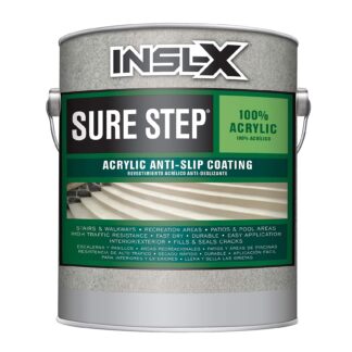 INSL-X Sure Step Acrylic Anti-Slip Coating Paint, 3.79L, White XF11